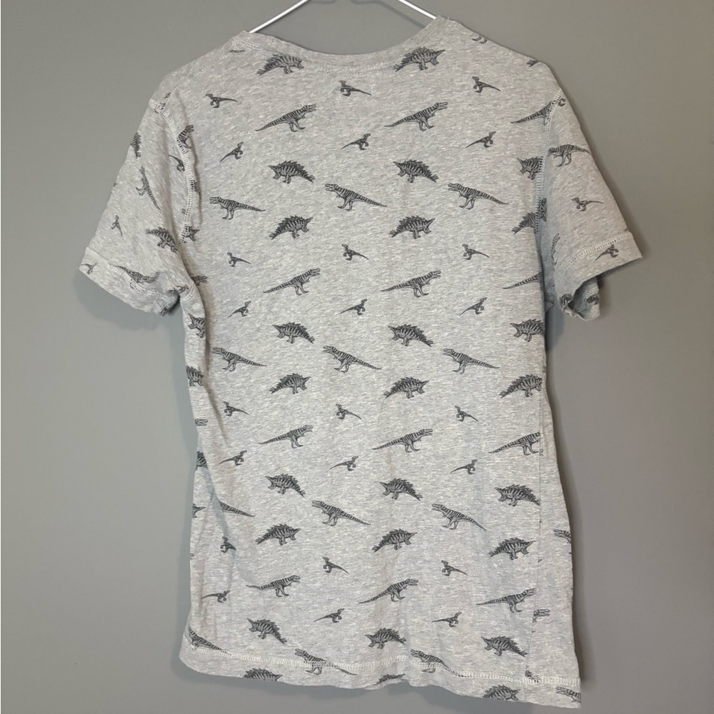 Dinosaur Print Men's Shirt, Aritstry in Motion size M, Tshirt with breast pocket - Picture 5 of 6